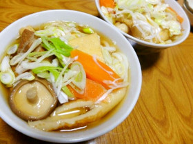冬のあったかうどん